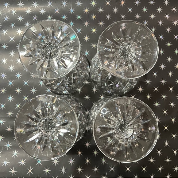 4 Royal Brierley Gainsborough Crystal Champage Tall Sherbet Goblets Signed - Picture 5 of 7